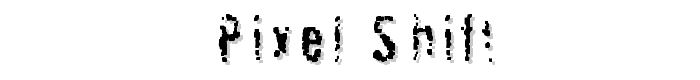 Pixel Shift font